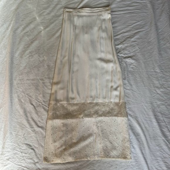 Sold! - Johnny Was Cream Maxi Skirt - Picture 1 of 4